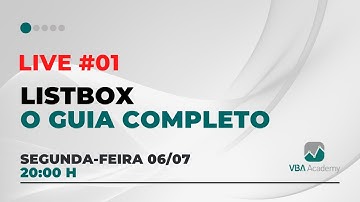 Live #1 - Listbox VBA - O Guia Completo