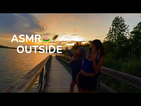 ASMR outdoors 🪷🪶⛰️( WIND SOUNDS, NATURE, BIRDS, TINGLY )