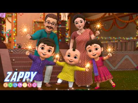 Happy Diwali | Diwali Song | Nursery Rhymes & Kids Songs - ZappyToons English