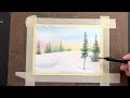 Simple watercolor tutorial: Winter Wonderland | DIY painting perfect for the holidays