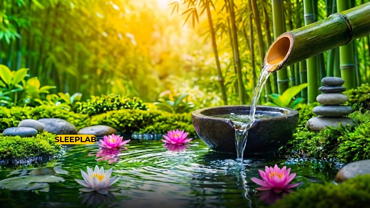 Relaxing Sleep Music – Bamboo Water Sounds for Deep Sleep & Stress Relief