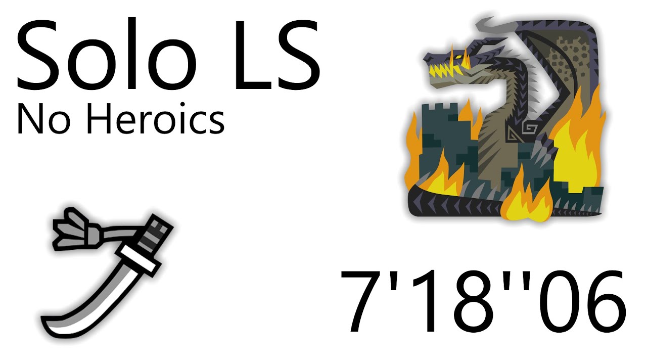 Fatalis LS Solo 7'18''06 | No Heroics | MHW:I PC