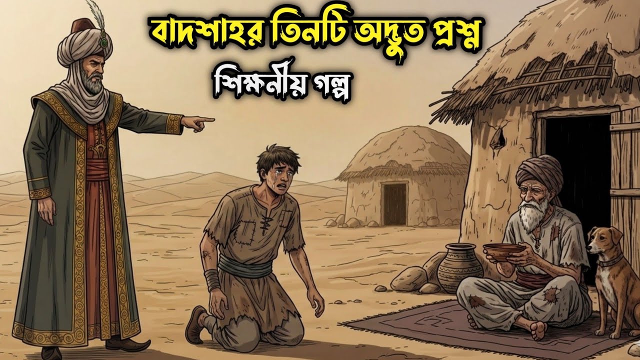 বাদশাহর ৩ প্রশ্নের ভয়ংকর রহস্য | শিক্ষণীয় ইসলামিক গল্প | Bangla Golpo