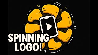 Viral Spinning Logo Reveal — Phone Play Button Animation (Loopable Short)