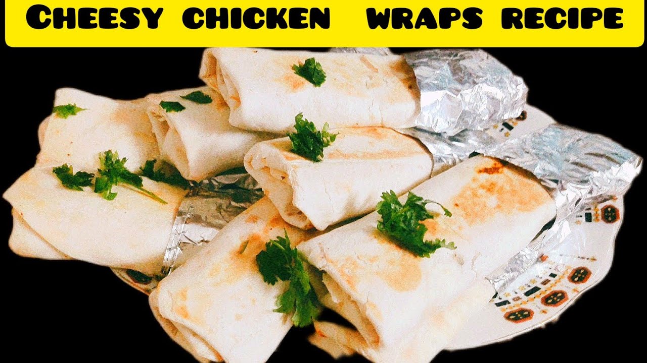 Cheesy Chicken Wraps cheese rolls recipe quick and easy recipe by