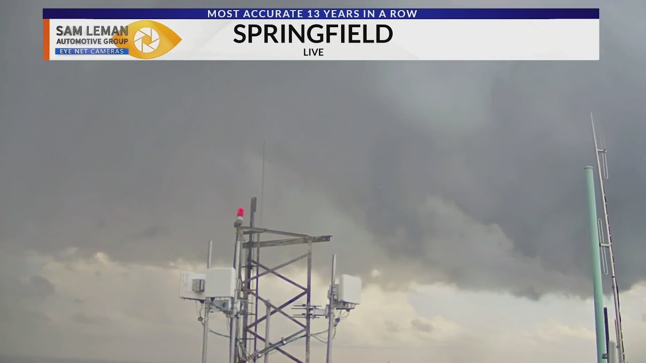 Severe weather blog: Tornado warning in Springfield - YouTube