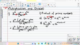 Exponential expressions. Multiplication and division.(Grade 10 and 11) (Exponents Video 7)
