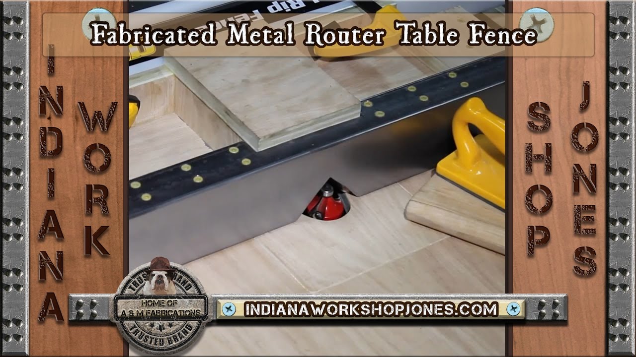 Fabricated Metal Router Table Fence - YouTube