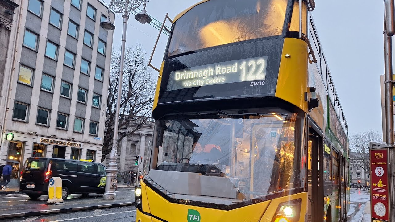 #bus Ride on board Dublin bus Wright StreetDeck Electroliner EW10 Route 122 to Drimnagh Road 24/1/25