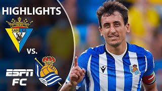 Mikel Oyarzarbal’s brace leads Real Sociedad to win over Cadiz | LaLiga Highlights | ESPN FC