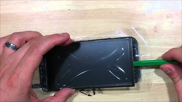 HTC M8 Glass Only Replacement - Glue Application- Not The Best Video
