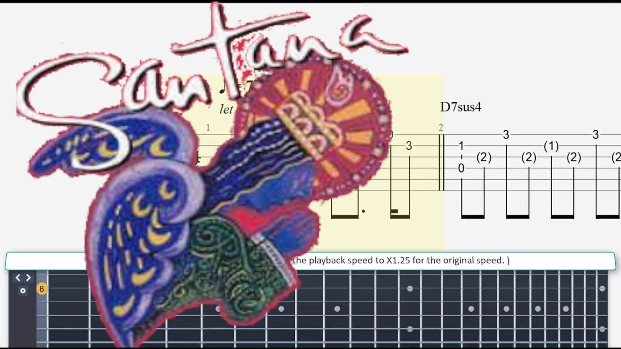  Best Guitar Lesson Santana Put Your Lights On Slow Speed For