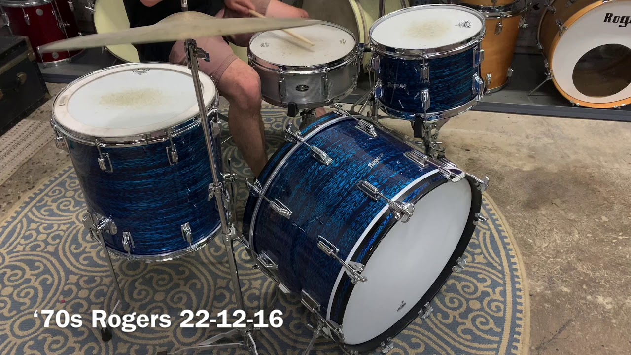 '70s Rogers Fullerton Blue Onyx Drum Kit