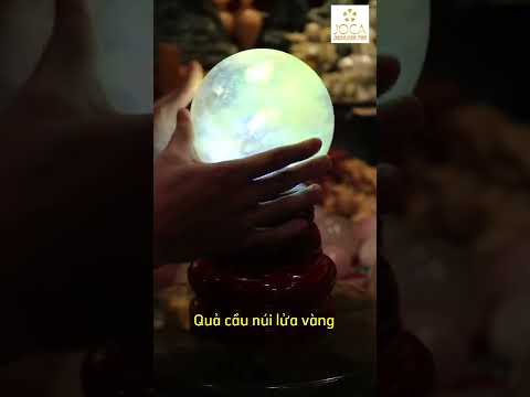 Video Quả Cầu Đá Obsidian Vàng ( Thủy tinh núi lửa) - youtube