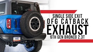[2.3T] AWE 0FG Single Side Exit Catback Exhaust for 6G Bronco