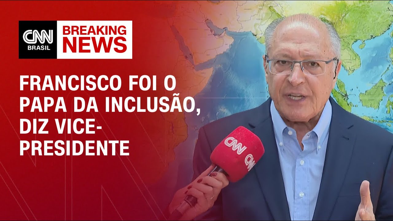 À CNN, Alckmin lamenta a morte de papa Francisco: “Tornou a igreja maior” | LIVE CNN