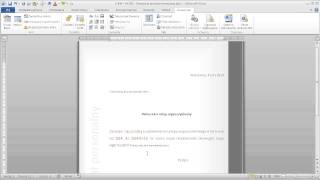 Word - Tworzenie Prostych Formularzy