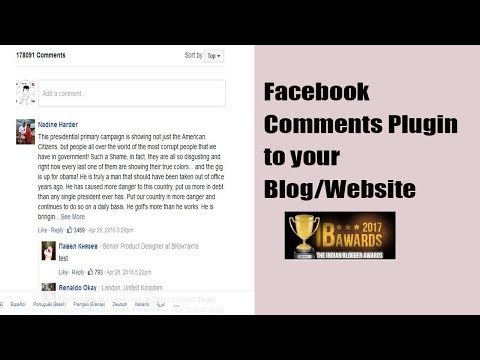 How to Add Facebook comment plugin to wordpress ! Indiblogger Testimonial