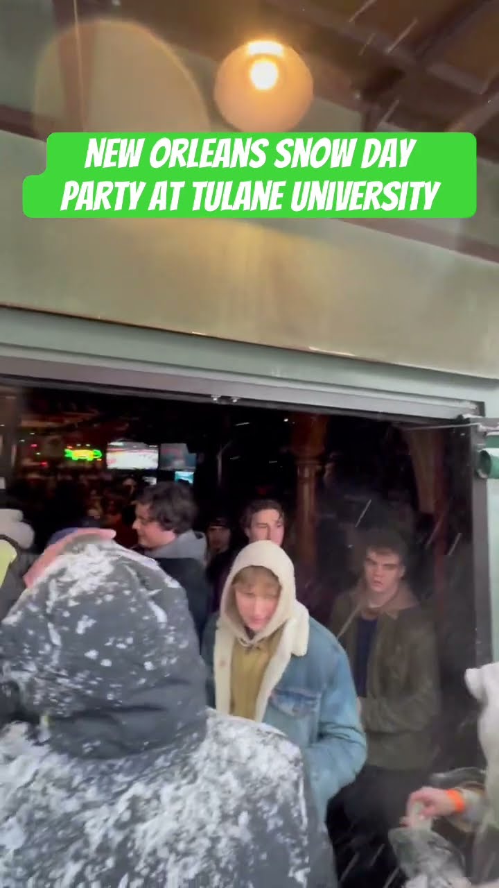 New Orleans Snow Day Party At Tulane University