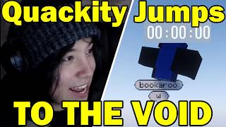 Quackity Finishes Day 1 by Jumping to The Void on QSMP 2 Minecraft