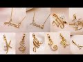 Daily use name gold pendant designs 2022 with weight and price ll latest couple name pendant design
