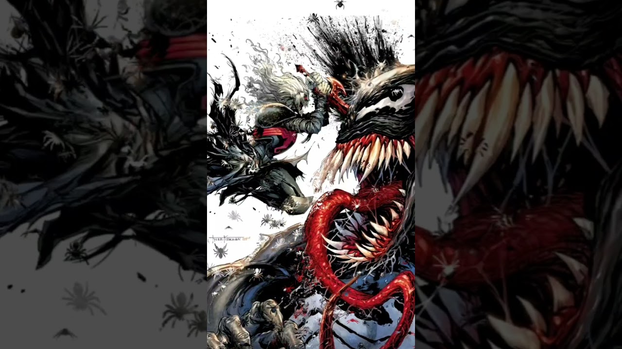 A Venom 25 Tyler Kirkland Virgin cover we brought to life 💯🔥🕸️🕷️