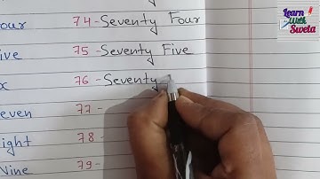 Number Name 61 to 80 | Number Name with Spelling 61 to 80 | English Number 61 to 80 |