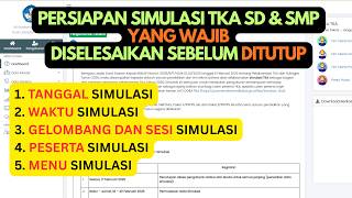 Wajib Tahu Persiapan Simulasi Tka Sd Smp Agar Tidak Gagal