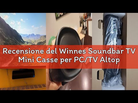 Recensione del Winnes Soundbar TV Mini Casse per PC/TV Altoparlante Audio Bluetooth per Home Cinema