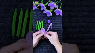 ✨ It's Not a Real Flower! DIY Purple Pipe Cleaner Flower Pot Everyone Will Love 😍