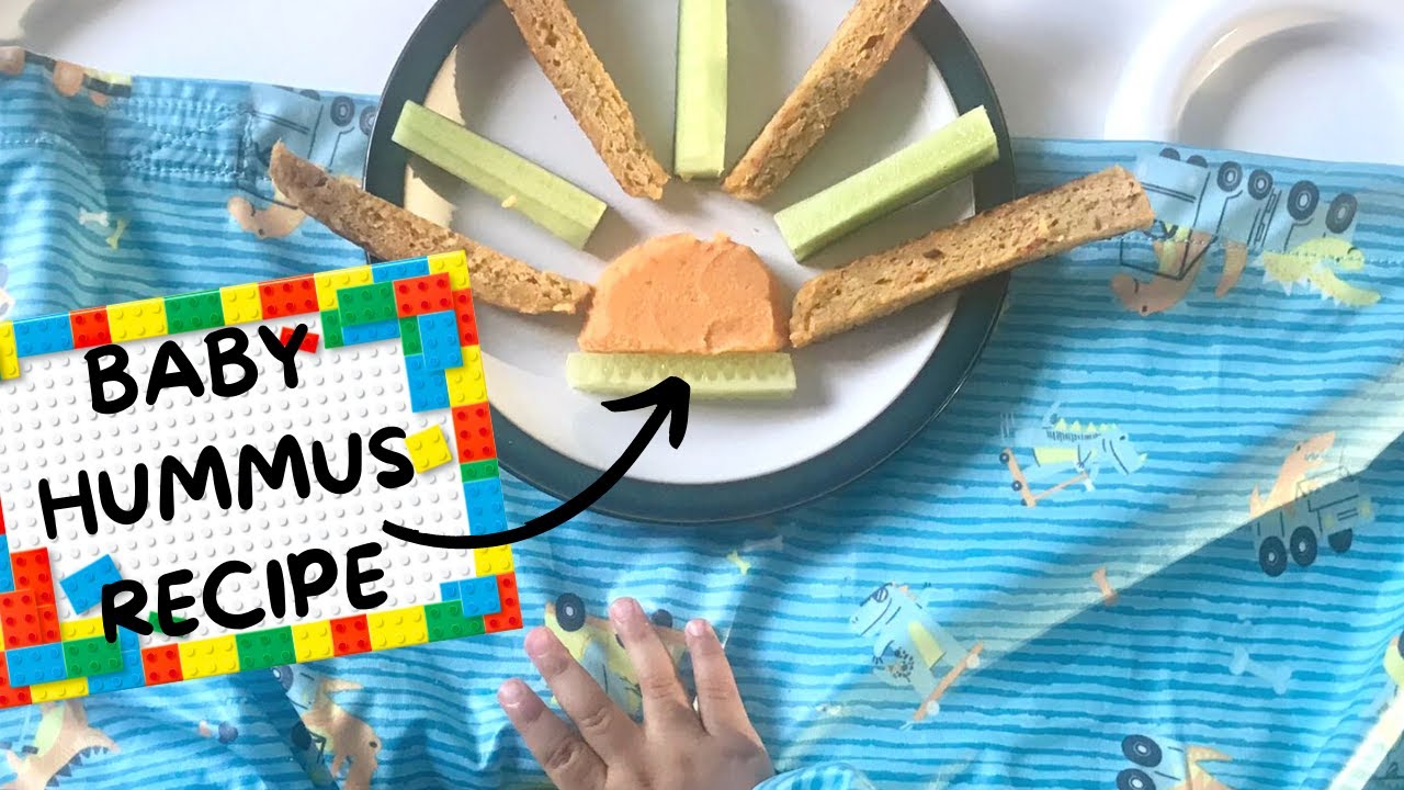 Homemade Red Pepper HUMMUS Recipe for Babies [No Tahini] YouTube