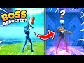 Can a BOSS be Abducted Into the MOTHERSHIP in Fortnite? (Mythbusters)