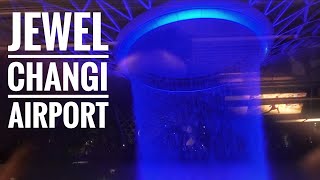 Jewel Changi Singapore Airport from Sky Train at Night for Transit Passenger. Worth Checking Out?