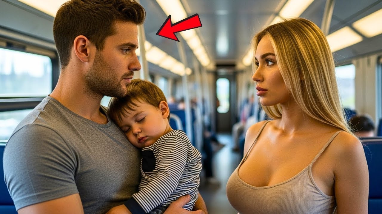 Ella cedió su asiento a un padre y su hijo en el tren. El padre soltero, que era su jefe, no
