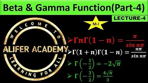Beta and Gamma Function-(Part-4)|| Calculus-2 || Engineering Mathematics-1