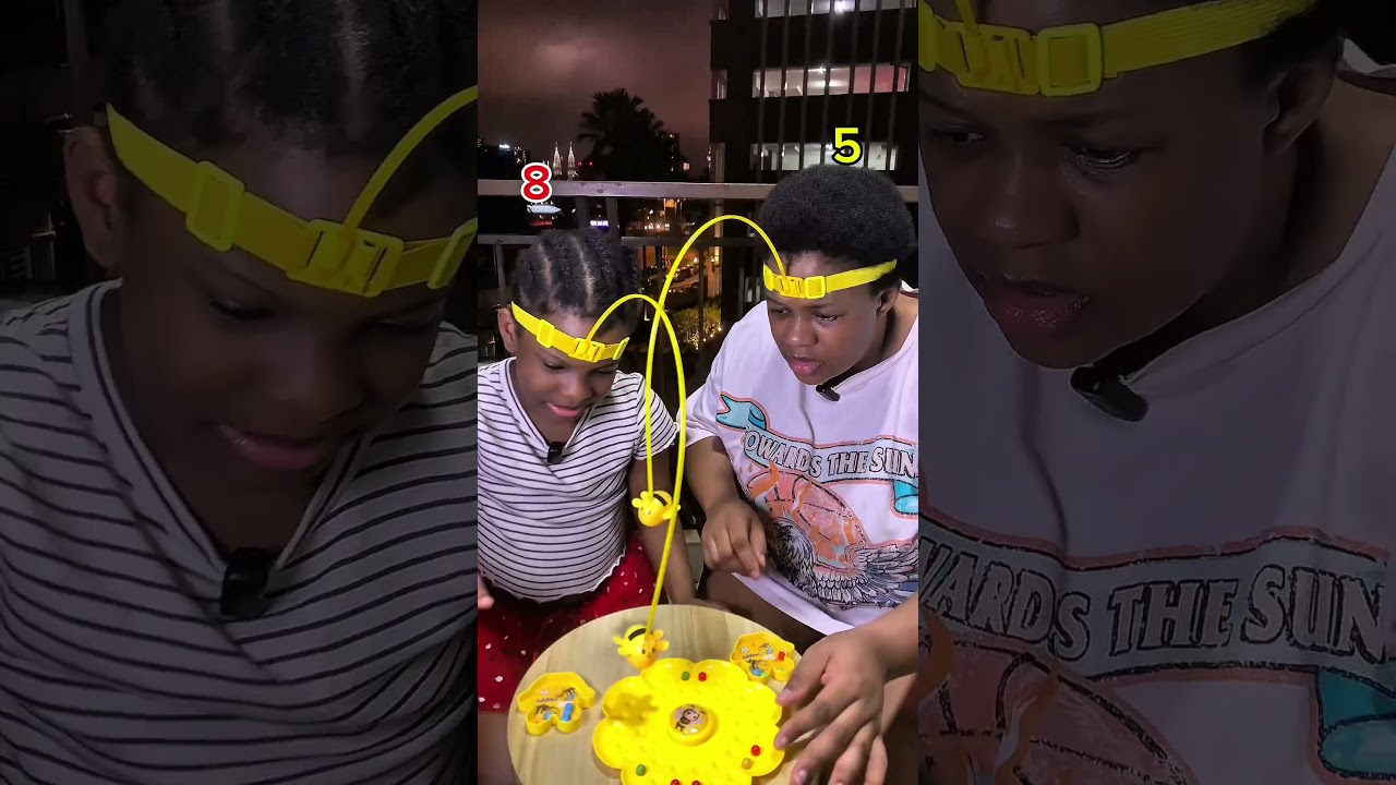 Come play magnetic bee fishing 🎣 game challenge with us 