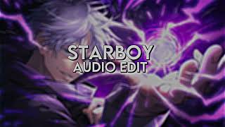 starboy - The weekend | audio edit |