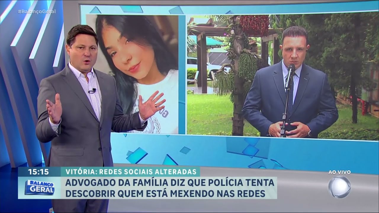 Caso Vitória: Redes sociais da jovem estão sendo mexidas e policia investiga | BALANÇO GERAL
