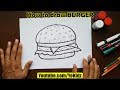 How to draw BURGER