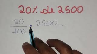 20% of 2500 - Percentage - How to Calculate