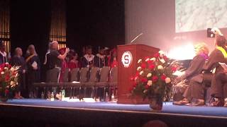 William D. Smith played the piano and sang his Valedictorian speech