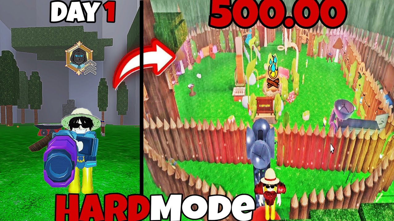 I Built A Base To Survive 5000 Days in 99 nights Hardmode (solo) |Roblox