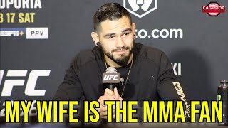Anthony Hernandez Says His Wife Is the Real MMA Fan in the Family | UFC 298