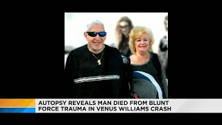 Autopsy reveals man died from blunt force trauma during crash involving Venus Williams