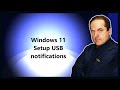 Windows 11 Setup USB notifications