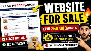 Website for Sale | Government Vacancy Website Available for Sale | Ready Traffic Domain 2026