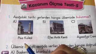 1.sınıf Hayat Bilgisi😊Test Soruları 😊