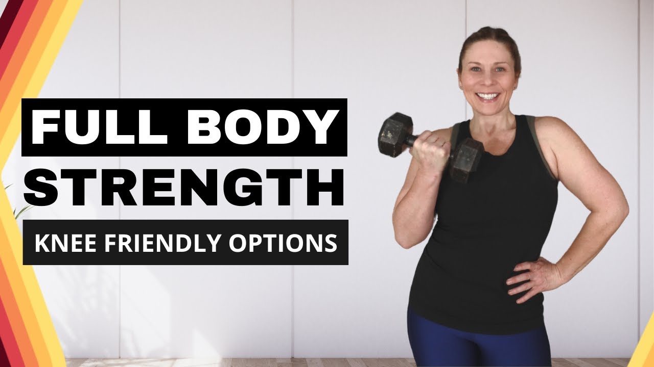 30 Min Knee Friendly Full Body Dumbbell Standing Workout – MUCMV
