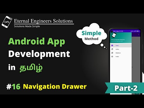 How to create navigation drawer in android studio part 2 #16 | App development tutorial tamil | EES