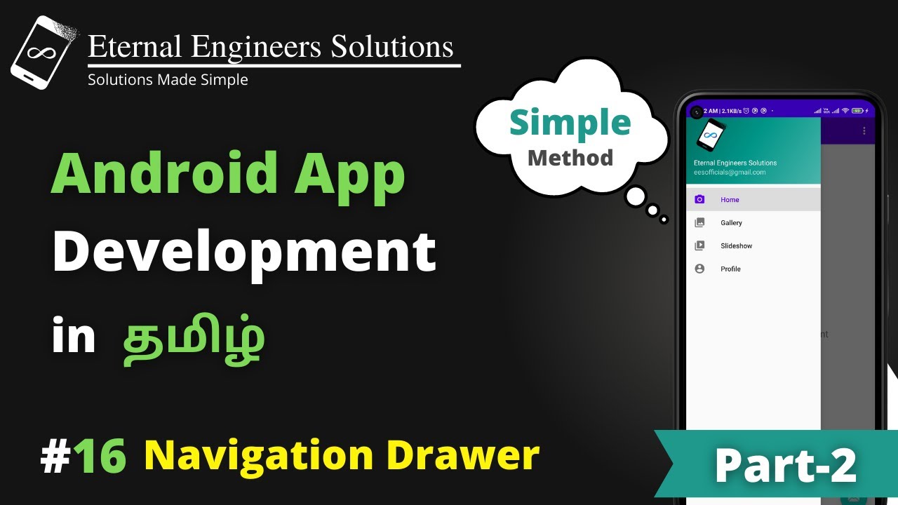 How to create navigation drawer in android studio part 2 #16 | App ...